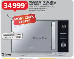 Auchan QILIVE 600173433 GRILL MIKROHULLÁMÚ SÜTŐ ajánlat