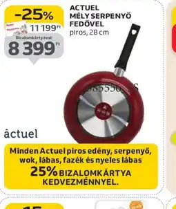Auchan ACTUEL MÉLY SERPENYŐ FEDŐVEL ajánlat
