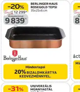 Auchan BERLINGER HAUS ROSEGOLD TEPSI ajánlat
