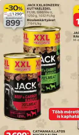 Auchan JACK XXL KONZERV KUTYAELEDEL ajánlat
