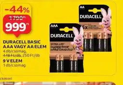 Auchan DURACELL BASIC ELEM ajánlat