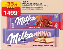 Auchan MILKA TÁBLÁS CSOKOLÁDÉ ajánlat