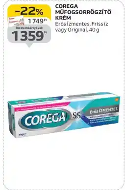Auchan COREGA MŰFOGSORRÖGZÍTŐ KRÉM ajánlat