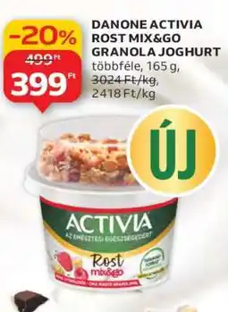 Auchan DANONE ACTIVIA ROST MIX&GO GRANOLA JOGHURT ajánlat