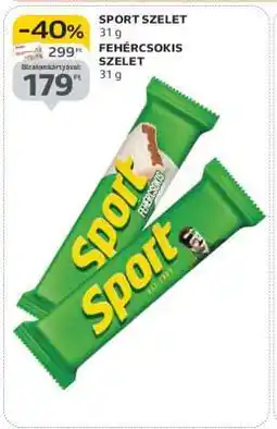 Auchan SPORT SZELET, FEHÉRCSOKIS SZELET ajánlat