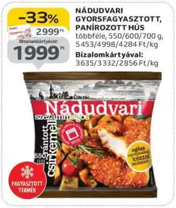Auchan Nádudvari Gyorsfagyasztott Panírozott Hús ajánlat