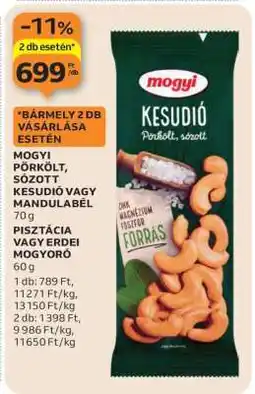 Auchan Mogyi Pörkölt, Sózott Kesudió vagy Mandulabél ajánlat