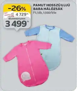 Auchan Pamut hosszú ujjú baba hálózsák ajánlat