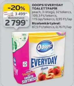Auchan OOOPS! EVERYDAY TOALETTAPÍR ajánlat
