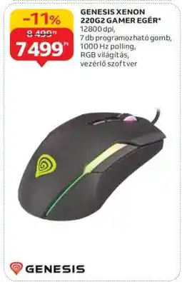 Auchan GENESIS XENON 220G2 GAMER EGÉR ajánlat