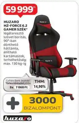 Auchan HUZARO HZ-FORCE 6.2 GAMER SZÉK ajánlat