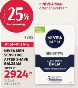 Rossmann Nivea Men Sensitive After Shave balzsam ajánlat