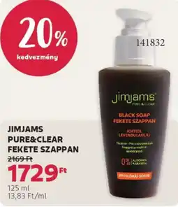 Rossmann JimJams Pure&Clear fekete szappan ajánlat