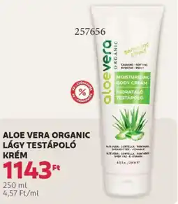 Rossmann Aloe Vera Organic lágy testápoló krém ajánlat