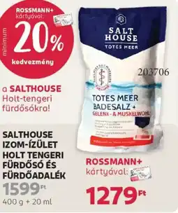Rossmann Salthouse Izom-ízület Holt Tengeri fürdősó és fürdőadalék ajánlat