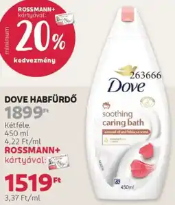 Rossmann Dove habfürdő ajánlat