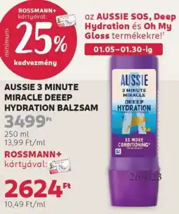 Rossmann Aussie 3 minute miracle deeep hydration balzsam ajánlat