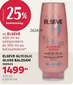 Rossmann Elseve Glycolic Gloss balzsam ajánlat
