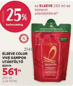 Rossmann Elseve Color Vive sampon utántöltő ajánlat