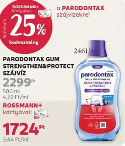 Rossmann Parodontax Gum Strengthen&Protect szájvíz ajánlat