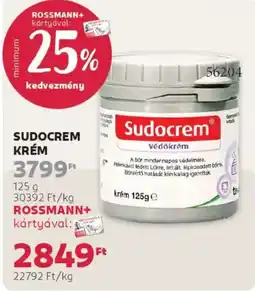 Rossmann Sudocrem krém ajánlat