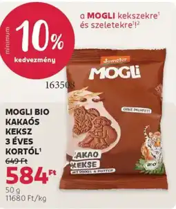 Rossmann Mogli Bio kakaós keksz 3 éves kortól ajánlat