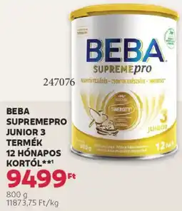 Rossmann Beba SupremePro junior 3 termék 12 hónapos kortól ajánlat
