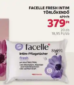Rossmann Facelle Fresh Intim törlőkendő ajánlat