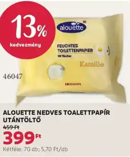 Rossmann Alouette nedves toalettpapír utántöltő ajánlat