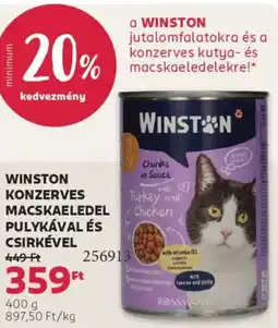 Rossmann Winston Konzerves macskaeledel pulykával és csirkével ajánlat