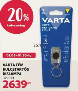 Rossmann Varta fém kulcstartós kislámpa ajánlat