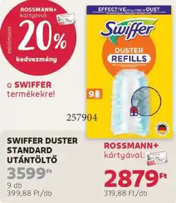 Rossmann Swiffer Duster standard utántöltő ajánlat