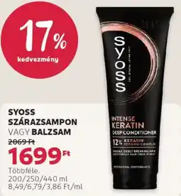 Rossmann Syoss szárazsampon, balzsam ajánlat