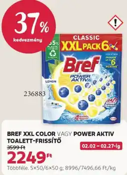 Rossmann Bref XXL color, power aktiv toalett-frissítő ajánlat