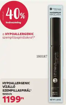 Rossmann Hypoallergenic vízálló szempillaspirál ajánlat
