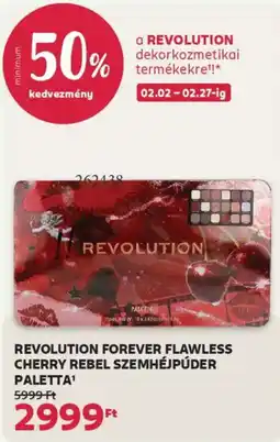 Rossmann Revolution Forever Flawless cherry rebel szemhéjpúder ajánlat