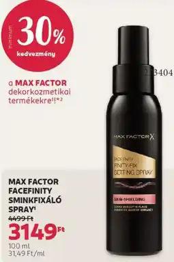 Rossmann Max Factor Facefinity sminkfixáló spray ajánlat