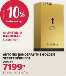 Rossmann Antonio Banderas The Golden Secret férfi EDT ajánlat