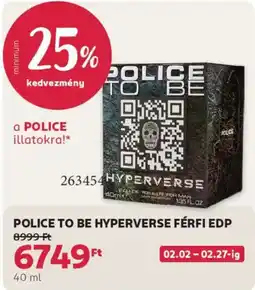 Rossmann Police To Be Hyperverse férfi EDP ajánlat