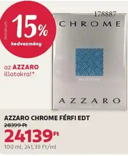 Rossmann Azzaro Chrome férfi EDT ajánlat