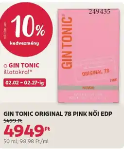 Rossmann Gin Tonic Original 78 Pink női EDP ajánlat