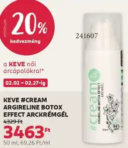 Rossmann Keve #Cream argireline botox effect arckrémgél ajánlat