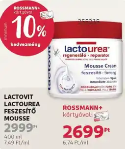 Rossmann Lactovit Lactourea feszesítő mousse ajánlat