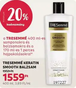 Rossmann Tresemmé Keratin Smooth balzsam ajánlat