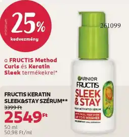 Rossmann Fructis Keratin Sleek&Stay szérum ajánlat