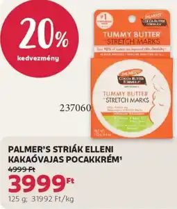 Rossmann Palmer's Striák Elleni kakaóvajas pocakkrém ajánlat