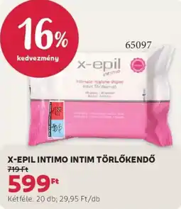 Rossmann X-Epil intimo intim törlőkendő ajánlat