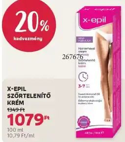 Rossmann X-epil szőrtelenítő krém ajánlat