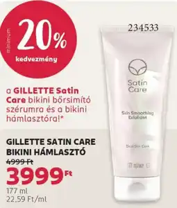 Rossmann Gillette Satin Care Bikini hámlasztó ajánlat
