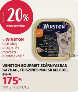 Rossmann Winston Gourmet szárnyasban gazdag, tejszínes macskaeledel ajánlat